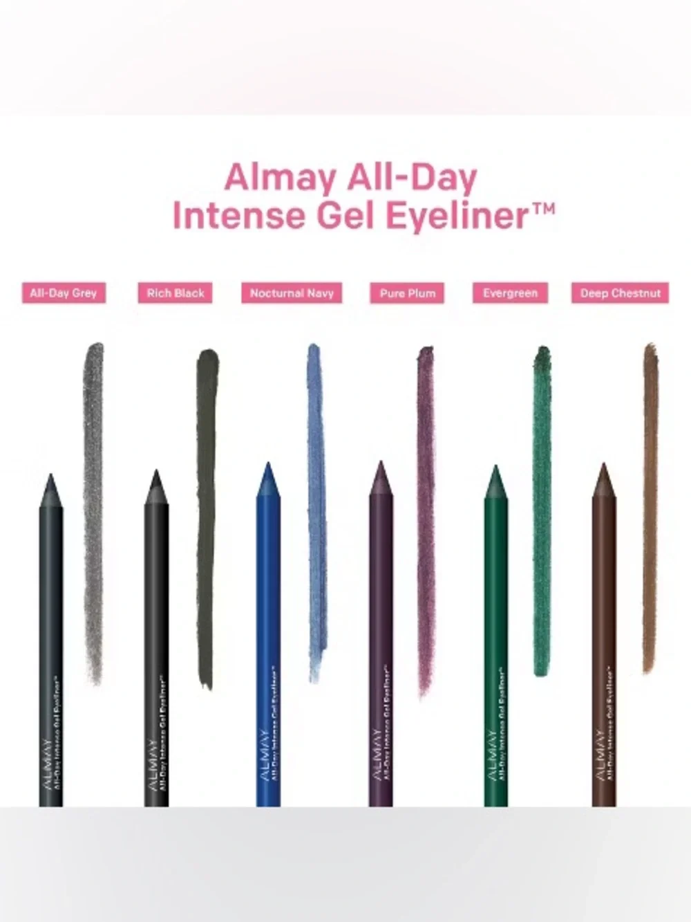 Almay All-Day Intense Waterproof Gel Eyeliner - Evergreen, NEW
